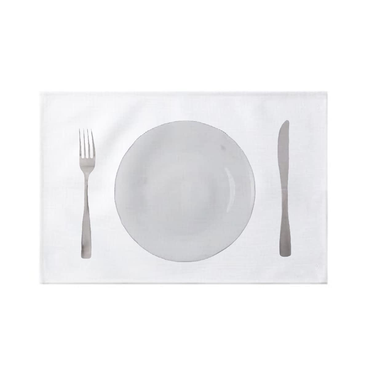 Sublimation Blank White Placemats Wedding Party Linen Placemat Dining Table Place Mat for Kitchen Table Set of 8 ZMvise