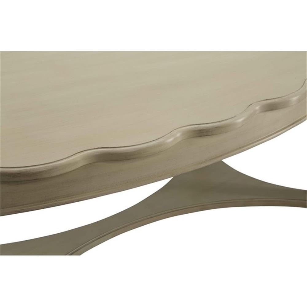 Acme Fordon Oval Coffee Table in Antique White Acme