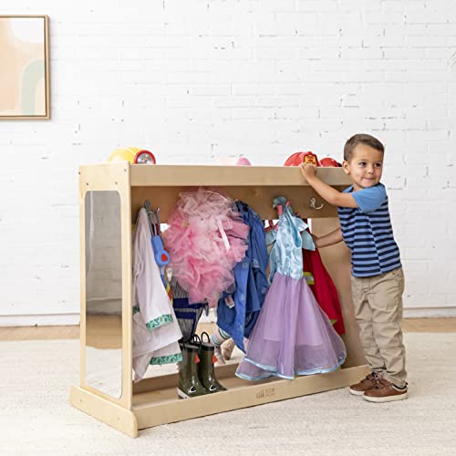 ECR4Kids Streamline Dress-Up Island, Costume Organizer, Natural ECR4Kids