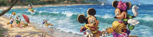 Ceaco - Thomas Kinkade - Disney - Mickey & Minnie in Hawaii - 1000 Piece Jigsaw Puzzle Ceaco