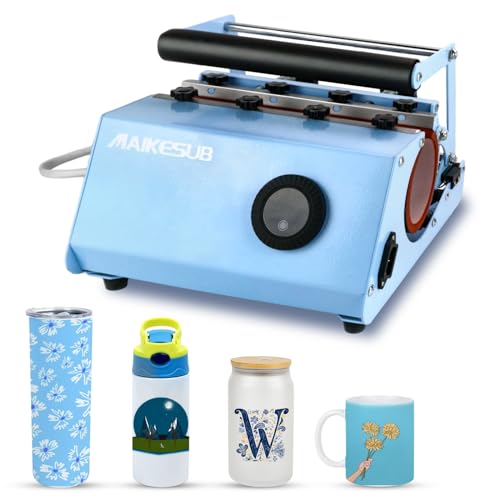 MAIKESUB Tumbler Heat Press Machine for 16-30oz Subliamtion Blank Skinny Tumbler Glass Jar with Temp&Timer Setting for 11-15oz Coffee Ceramic Mug Cup MAIKESUB