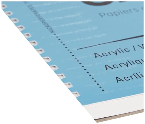 Canson XL Series Mixed Media Pad, Side Wire, 18x24 inches, 30 Sheets – Heavyweight Art Paper for Watercolor, Gouache, Marker, Painting, Drawing, Sketching Canson