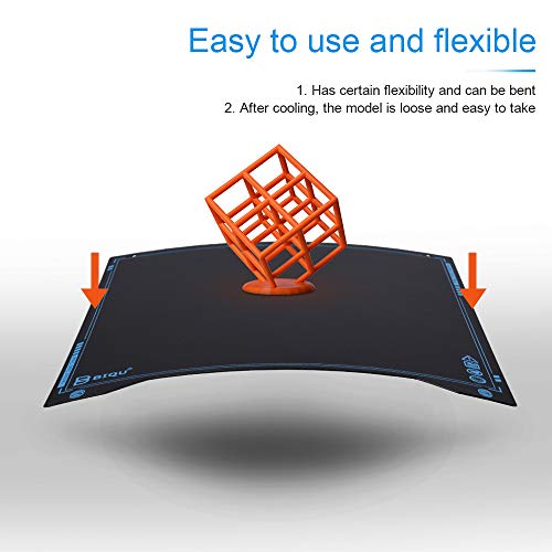BIQU SSS Ultra-Flexible Removable Spring Steel Build Plate Surface Heated Bed for Ender 3/Ender3 Pro/Ender3 V2/Ender3 S1/Ender3 S1 Pro/Ender3 V2 Neo/Ender3 Neo/Ender 5 Pro/K1 3D Printer 235x235MM BIGTREETECH