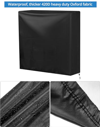 Qwork Rollaway Bed Cover, 40" x 13" x 41", Thickened Storage Cover for 38 in Folding Cot, Water & Dust Resistant, 600D Fabric Zipper QWORK