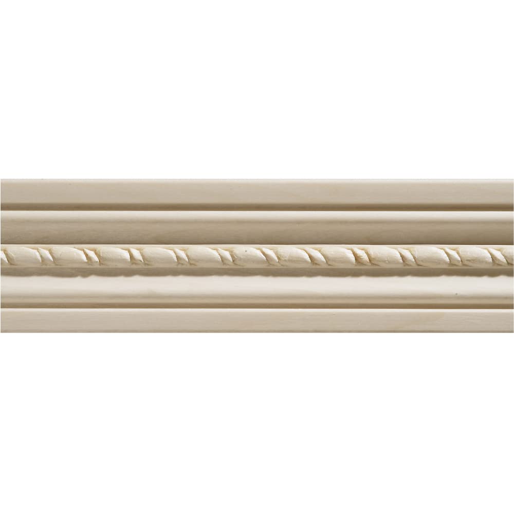 1124-4FTWHW Unfinished White Hardwood Casing Moulding ORNAMENTAL