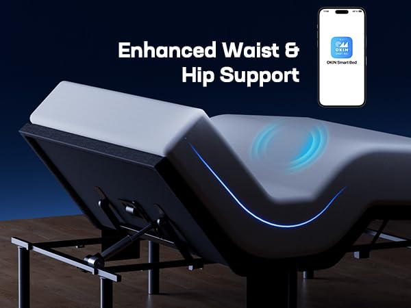 Marsail NS2 Pro Massage Adjustable Base with Mattress Set, Wireless Remote & App Control, Split King Adjustable Bed Frame + 14-inch Cooling Gel Memory Foam Mattress Marsail