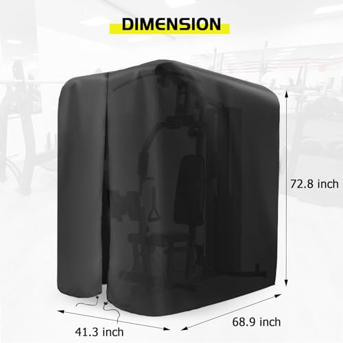 Guisong Protective Cover for Home Gym Set, Waterproof& Dustproof Cover for Gym Station/Home Excersize Equipment Set-Indoor or Outdoor Guisong
