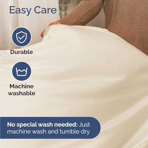 Twin Size 3 Piece Sheet Set - Comfy Breathable & Cooling Bed Sheets Set - Hotel Luxury Bedding for Women, Men, Kids, Teens, Boys & Girls - Deep Pockets, Ultra-Soft, Wrinkle Free - Oeko-Tex - Off White CGK Unlimited