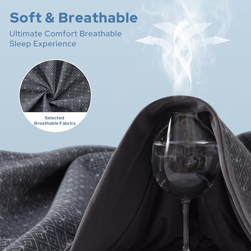 BEDLORE Full Size Mattress Protector, Waterproof Noiseless Mattress Cover with Stretchable Pockets for 6-15 inches Mattress, Soft Breathable Mattress Pad for College Dorm (Dark Gray) BEDLORE