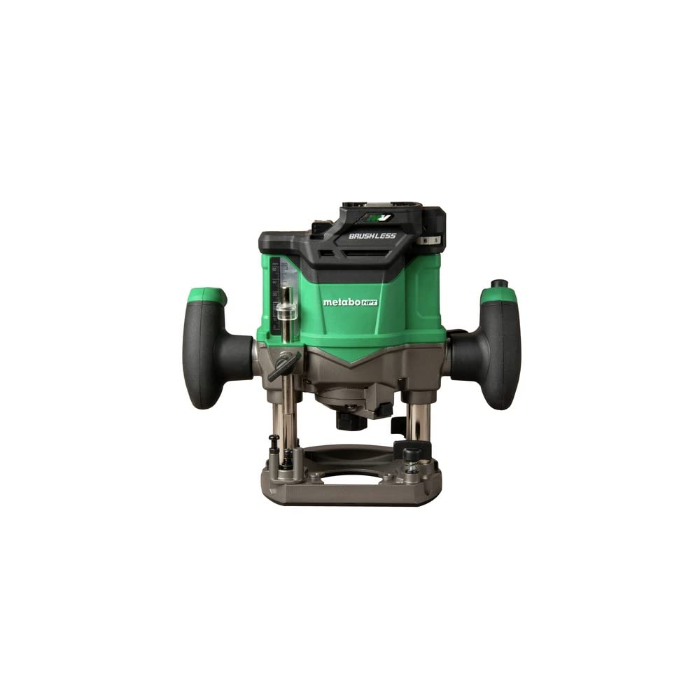 Metabo HPT 36V MultiVolt™ Cordless Plunge Router | Tool Only - No Battery | Includes 1/2-Inch and 1/4-Inch Collets | Variable Speed | Optional AC Adapter | M3612DAQ4 Metabo HPT