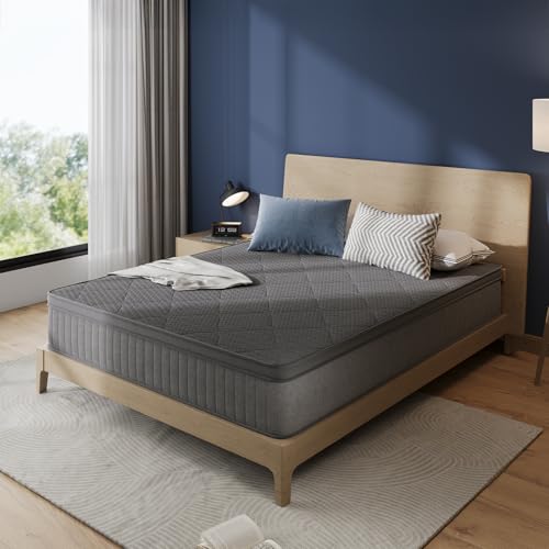 Avenco Twin Mattress, 10 Inch Twin Size Mattress in a Box, Medium Firm Hybrid Mattresses with Smarts™ Coil and Gel Memory Foam for Cool Night Sleep & Pressure Relief, CertiPUR-US Certified Avenco