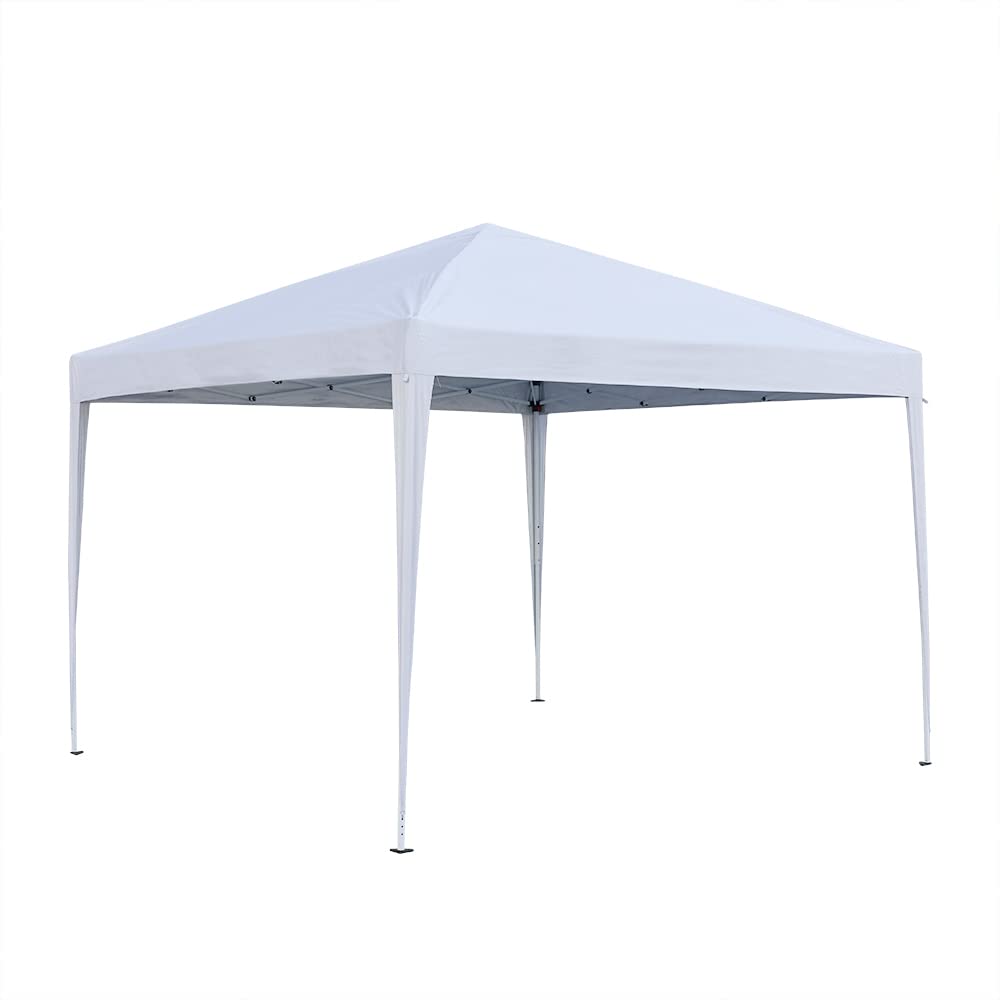 Panana Pop Up Gazebo 10''x10'' Waterproof Outdoor Garden Marquee Awning Party Tent Canopy and Carry Bag 3 X 3m (White) Panana