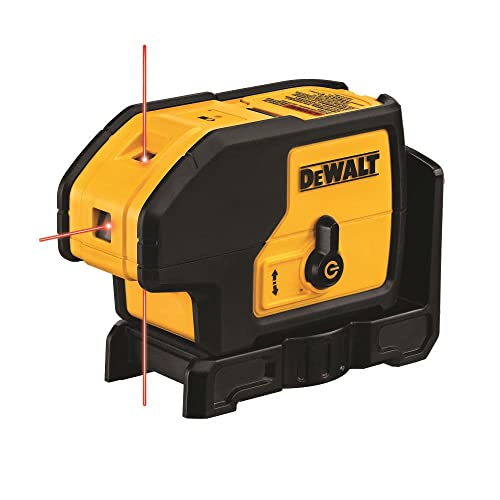 DEWALT Line Laser, Self-Leveling, 3-Beam , Red (DW083K) , Yellow DEWALT
