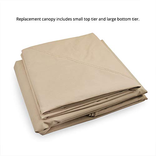 Garden Winds Replacement Canopy Top Cover for Oakmont Gazebo - 350 - Beige - Model L-GZ1188PST-A Garden Winds