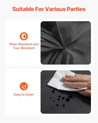 VEVOR Inflatable Nightclub, 26.2 x 19.7 x 13.1 ft Inflatable Party Tent with 1100W Blower & Sandbag, Ventilated Blow up Night Club with 2 Windows, Air Cube House for Event Birthday Wedding Party VEVOR