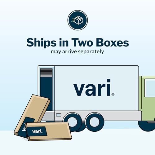 Vari ComfortEdge 60x30 Inch Adjustable Electric Standing Desk – Sit Stand VariDesk with Memory Presets, Sloped Edge, 200 LB Capacity + Tool-Free Assembly (Reclaimed Wood) Vari