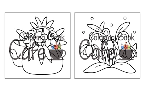 Cozy Spring: Cute Coloring Book for Adults & Teens with Easy and Bold Spring Inspired Designs (Bold and Easy Coloring Books) WoodArtSupply