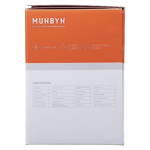 MUNBYN Shipping Label Printer RealWriter 941, 4x6 Label Printer for Shipping Packages, USB Thermal Printer for Home Shipping Small Business, Compatible with macOS, Windows (USB Only) MUNBYN
