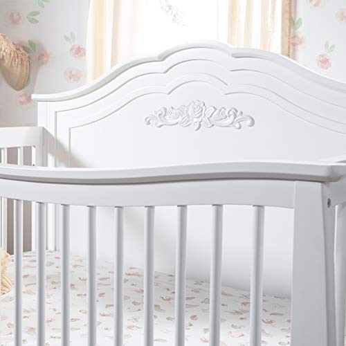 DaVinci Fiona 4-in-1 Convertible Crib in White, Greenguard Gold Certified DaVinci