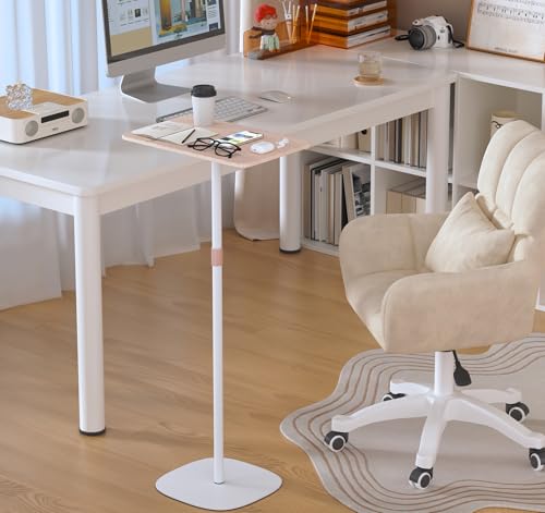 tonchean Portable Standing Desk for Small Spaces, Adjustable Height 18.5" to 47.2" Laptop Stand, Projector Stand for Home Office, Easy Assembly Compact Floor Desk tonchean