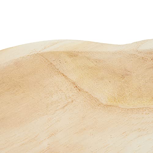 Okuna Outpost 16 In Handmade Wooden Dough Bowls for Decor, Paulownia Wood Cross Shaped Dough Bowl Okuna Outpost