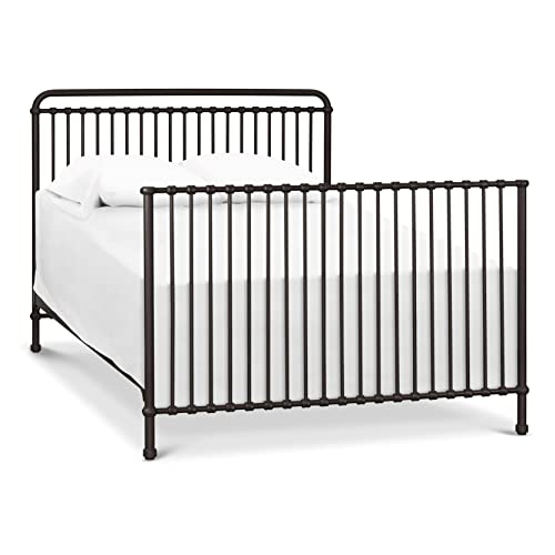 Namesake Winston 4-in-1 Convertible Metal Crib in Vintage Iron, Greenguard Gold Certified NAMESAKE