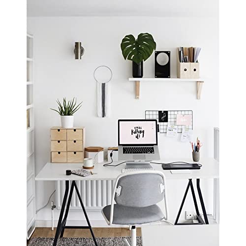 Kaboon 55x28 in White Tabletop, Wood Desktop One Piece, Table Top for Standing Desk, Laminate Wood Countertop, Reversible Wooden Tabletop Board for Kaboon