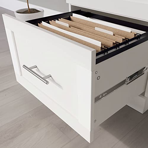 Realspace® 17" D Vertical 2-Drawer File Cabinet, White Realspace