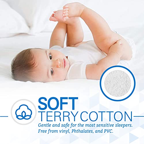 SafeRest Zippered Mattress Protector - Premium15-18 Inch Waterproof Mattress Cover for Bed - Breathable, Noiseless Washable Mattress Encasement - King SafeRest