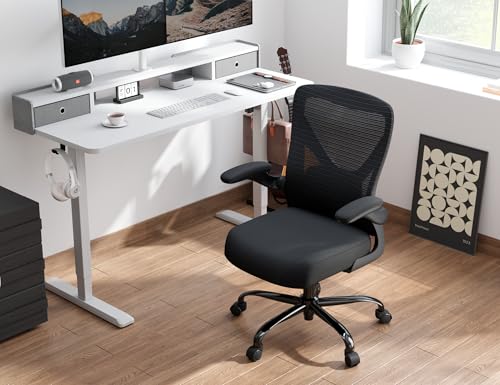Ergalithic Ergonomic Office Chair - X-Shaped Computer Desk Chairs Comfy, Mesh High-Back Gaming Chair with Adjustable Lumbar Support, Executive Task Chair for Adults, Comfortable for Long Hours Ergalithic