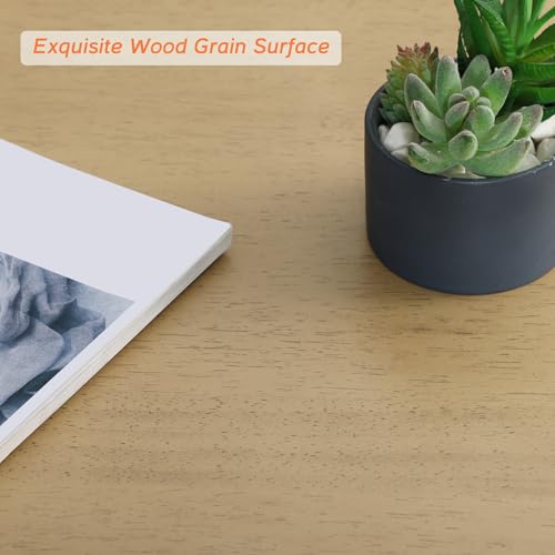 WAMPAT 7-Piece Dining Table Set for 6, Farmhouse Dining Room Set Includes 70 Inch Dinner Table & 6 Cross-Back Dining Chairs, Solid Wood Dining Set for Kitchen, Oak WAMPAT