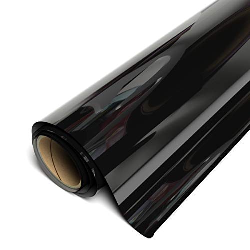 Siser EasyWeed Heat Transfer Vinyl 11.8" x 15ft Roll (Black) - Compatible with Siser, Cricut, Silhouette and Other Craft/Professional Cutters - CPSIA Certified Siser