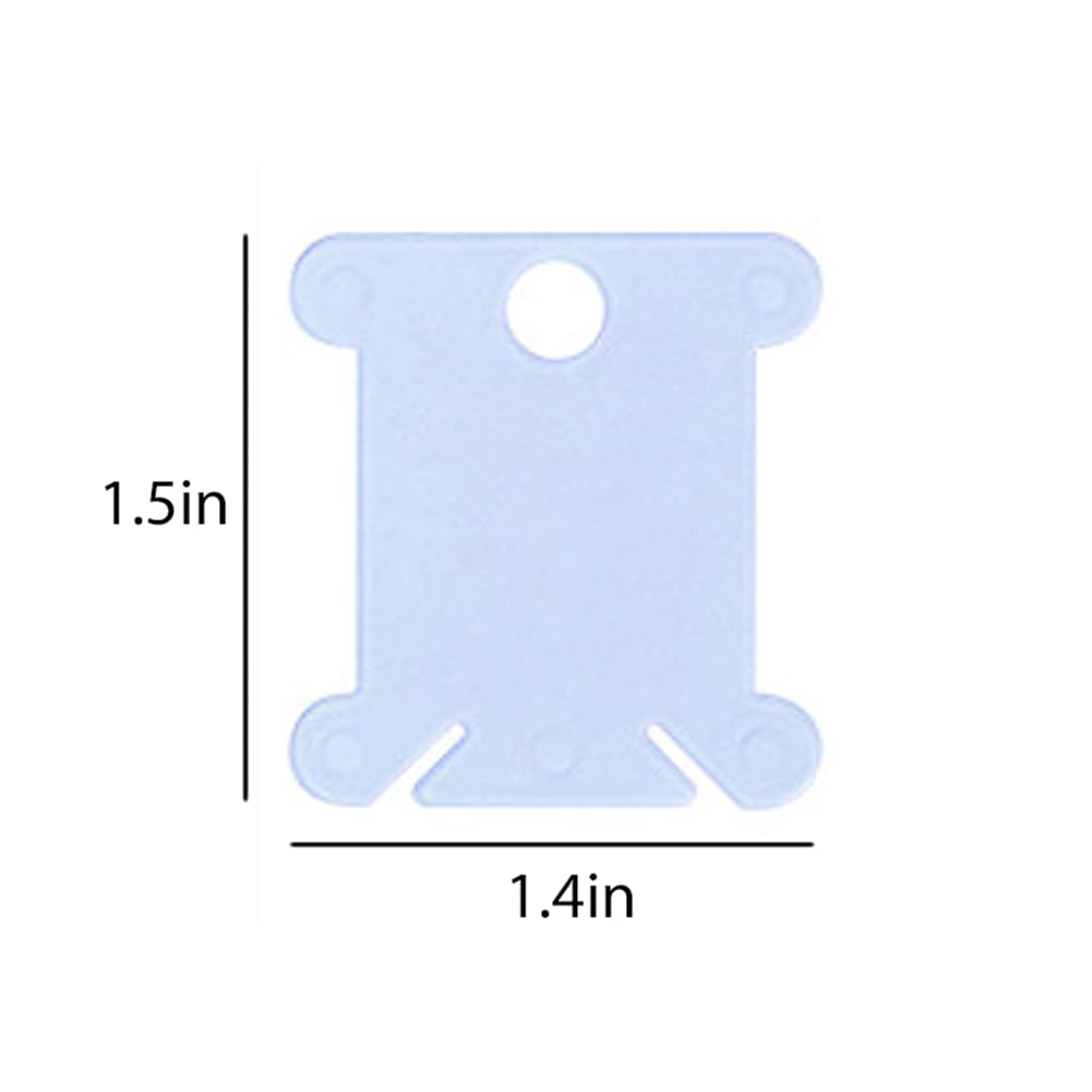 Embroidery Floss Bobbins, 50 Pcs Embroidery Floss Organizer, Plastic Embroidery Thread Cards for Cross Stitch Thread Holder Sewing Storage(Mixture Colour) Much Hotter