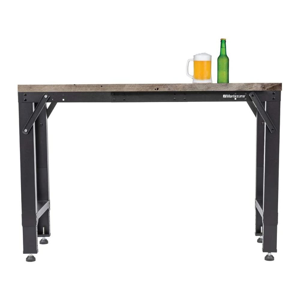 Montezuma Adjustable Steel Multi-Use Workspace Frame, 64" x 17" x 41" Montezuma