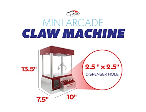 Etna Electronic Arcade Claw Machine - Toy Grabber Machine with Flashing LED Lights and Sound Etna