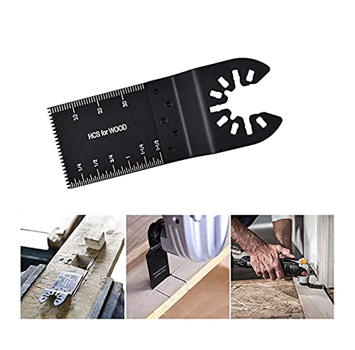 Professional Universal Oscillating Saw Blades,Wood Multitool Blades,Quick Release Durable Oscillating Tool,Multi Tool Blades Fit All Models, 100 Pcs MinCHI257