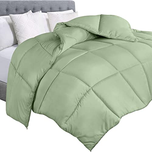 Utopia Bedding Comforter Duvet Insert, Quilted Comforter with Corner Tabs, Box Stitched Down Alternative Comforters Queen Size (Sage Green) Utopia Bedding