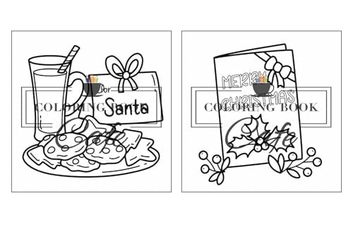 Cozy Christmas: Cute and Cozy Coloring Book for Adults & Teens Featuring Easy and Bold Christmas Designs WoodArtSupply