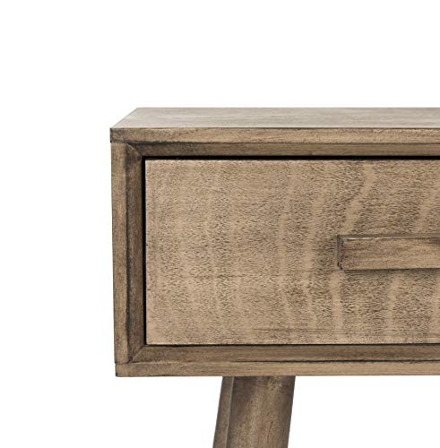 Safavieh Home Albus Mid-Century Modern Chocolate 3-drawer Console Table SAFAVIEH