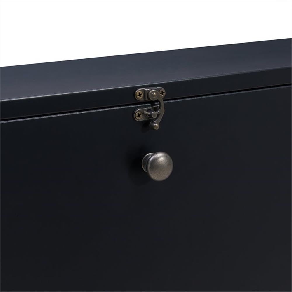 SEI Furniture Willingham Wall Mount Folding Desk, Black SEI Furniture