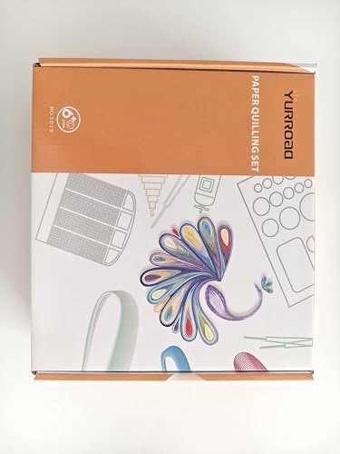 YURROAD 5MM Paper Quilling Kit Quilling Paper and Tools Set with Quilling Slotted Pen Quilling Template Board Quilling Comb Quilling Curling Coach YURROAD