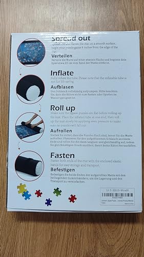 Lavievert 1500 Piece Jigsaw Puzzle Mat Roll Up with Unique Auxiliary Line Design, Portable Puzzle Board for Adults & Kids, Non-Slip Puzzle Keeper Storage Saver for 1500 1000 500 Piece Puzzles LAVIEVERT