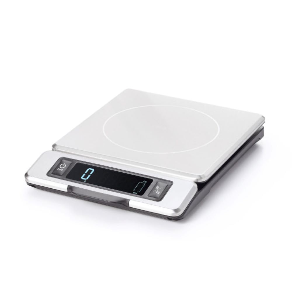 OXO Good Grips 11-Pound Stainless Steel Food Scale with Pull-Out Display OXO