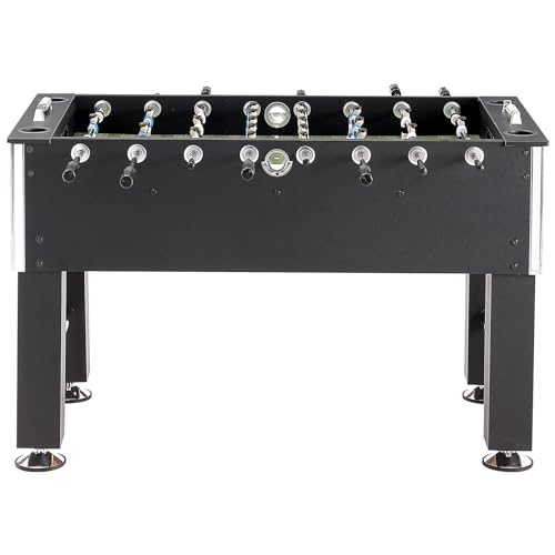 VEVOR Foosball Table, 55 inch Standard Size Foosball Table, Indoor Full Size Foosball Table for Home, Family, and Game Room, Soccer with Foosball Table Set, Includes 4 Balls and 4 Cup Holders VEVOR