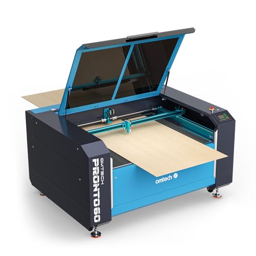 OMTech Pronto 130W CO2 Laser Engraver | 51" × 35" Laser Cutting Machine with Autofocus | 2-Way Pass, Air Assist, Red Dot Pointer | Ideal for Wood, Glass, Acrylic, and More OMTech