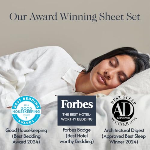 Sweave 100% Egyptian Cotton Percale Sheets Twin Size - Genuine Luxurious 400 Thread Count - Naturally Crisp, Breathable, Skin-Friendly & Cooling - Softer After Each Wash - Oeko-TEX Certified Giza Sweave
