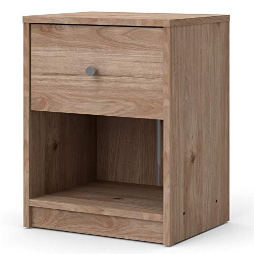 Pemberly Row 3 Piece Dresser and Nightstand Bedroom Set in Jackson Hickory Pemberly Row