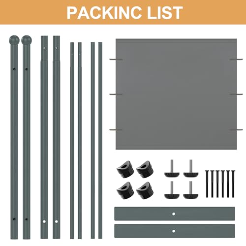 Yettsoy 6FT Extra Thick Single Panel Room Divider, Heavy Duty Privacy Partition Screen Wall Divider for Room Separation, Freestanding 71" W Room Divider Panel for Dorm Studio Office, Grey Yettsoy
