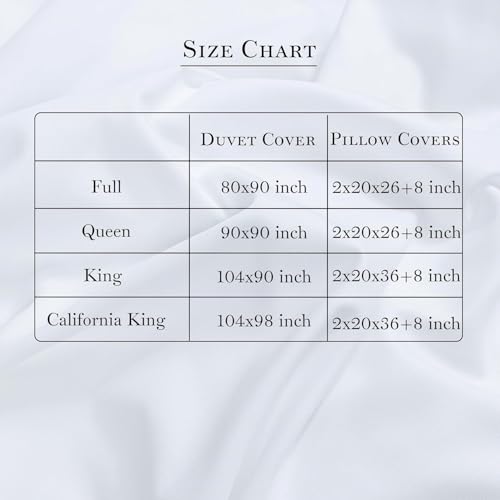 Dreamology White Duvet Cover Luxury Hotel Quality Bedding Set 100% Cotton Embroidered Duvet Covers with 2 Pillow Shams Hypoallergenic Zipper Closure 3 Pieces Duvet Set (Sky Blue, King) Dreamology