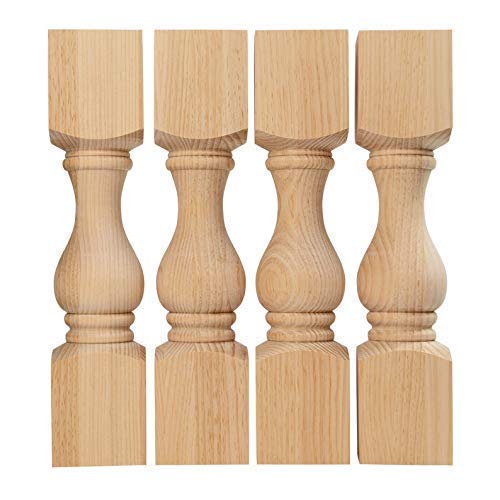 CAROLINA LEG CO. Countryside Pine Chunky Bench Legs - Perfect for Farmhouse Coffee Tables - Set of 4 - Made in NC - Dimensions: 3.5" x 16" CAROLINA LEG CO.